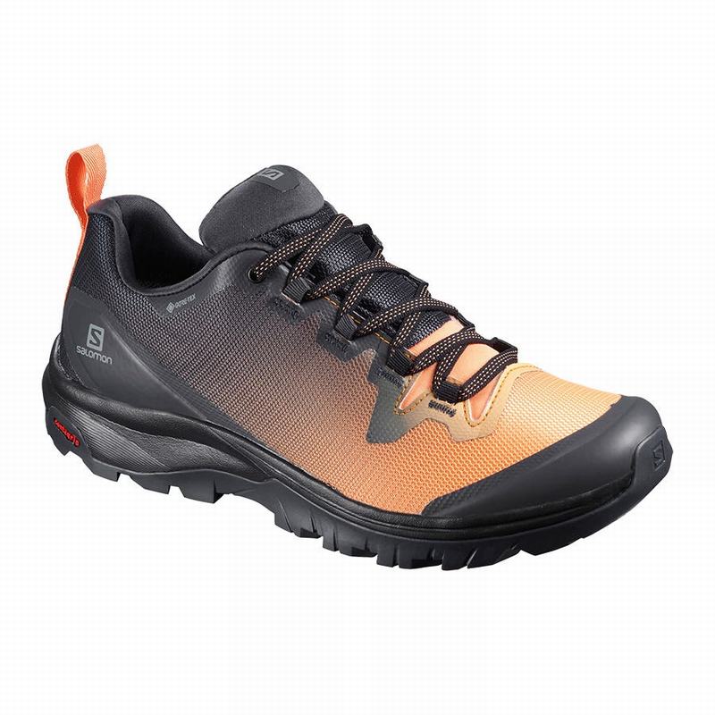 Salomon VAYA GORE-TEX Zapatillas Trekking Mujer - Negras / Naranjas - Colombia (95047-HRXS)